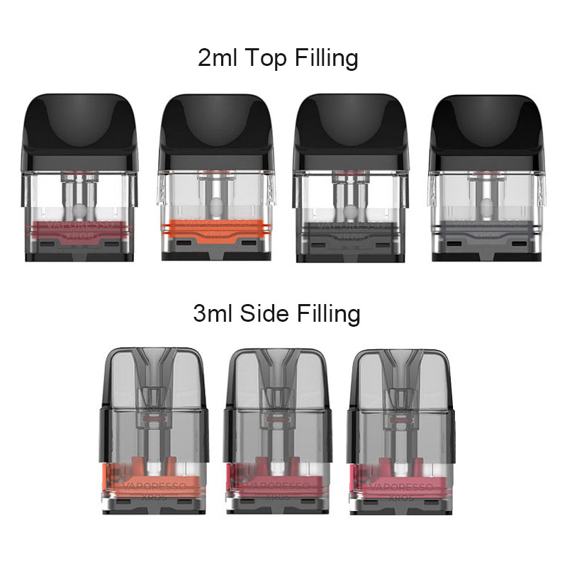 [Global-CN02] Vaporesso Xros Series Pod Cartridge for Xros / Xros 2 / Xros Mini / Xros 3 / Xros 3 Mini / Xros Nano / Xros 3 Nano / Xros Pro / Xros Cube / XROS 4 / XROS 4 Mini/ Xros 4 Nano/Xros 5/Xros 5 MINI Kit 2ml / 3ml (4pcs/pack)