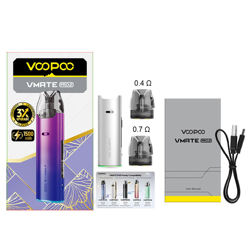 [Global-CN02] VOOPOO Vmate Pro 2 Pod System Kit 1500mAh