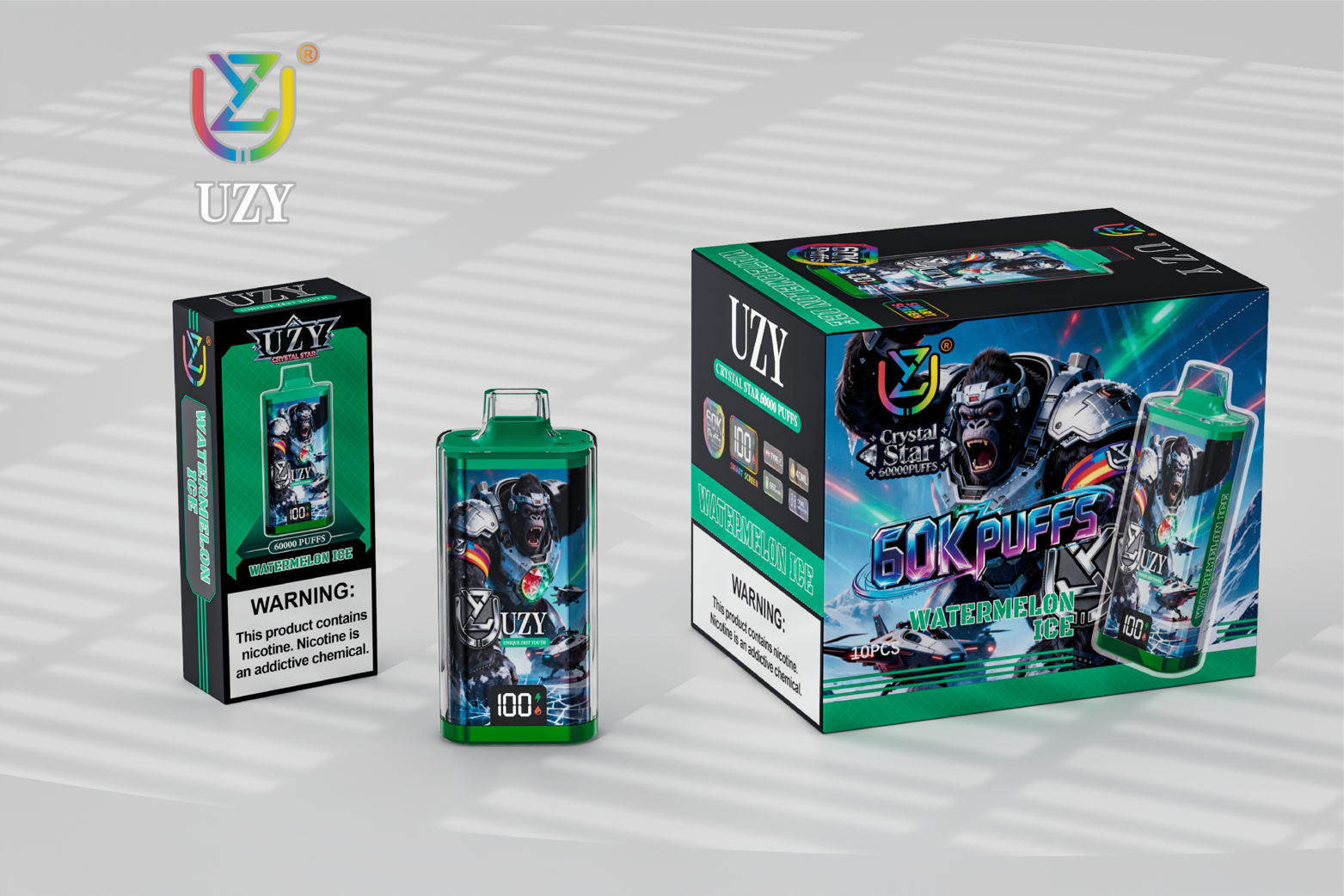 [Europe-DE01] UZY Crystal Star 60000 Kit kit 40ml