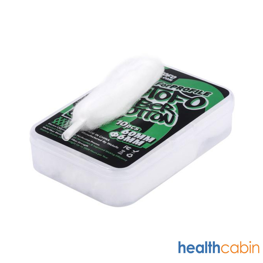 [Global-CN02] 10pcs Wotofo Xfiber Cotton 6mm (for Profile RDA&Profile Unity RTA)