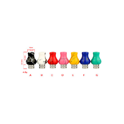 [Global-CN02] Reewape Resin 510 Drip Tip Random Color (10pcs/pack)