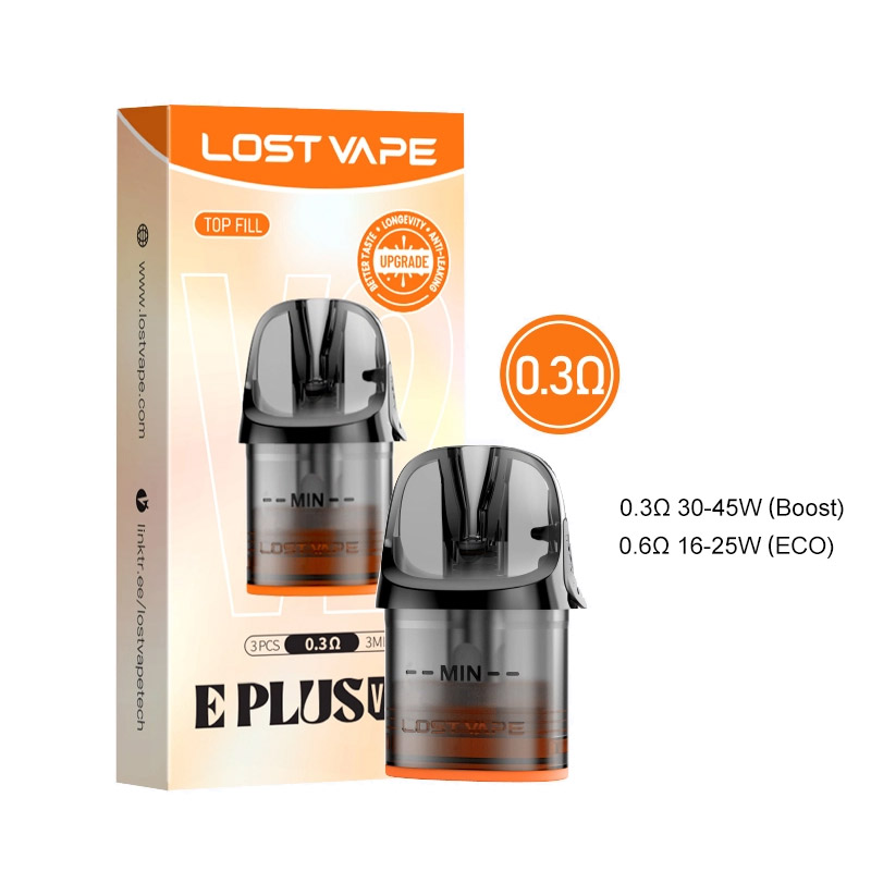 [Global-CN02][Pre-order] Lost Vape E-Plus V2 DM(Dual Mesh) Top Fill Cartridge 
