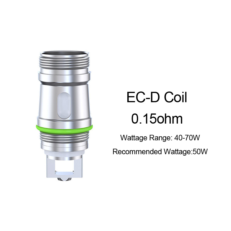 [Global-CN02] Eleaf EC Series Coil Heads for Eleaf iJust S/ iJust 2/ 2 Mini/ iJust ECM Tank, Melo/ Melo 2/ Melo 3/ Melo 3 Mini/ Melo 3 Nano/ Melo 4/ Melo 5/ Melo 6 Tank, Lemo 3, Atlantis & Atlantis 2 & Atalantis Mega iStick X80 ,iStick XC100 Kit (5pcs/pac