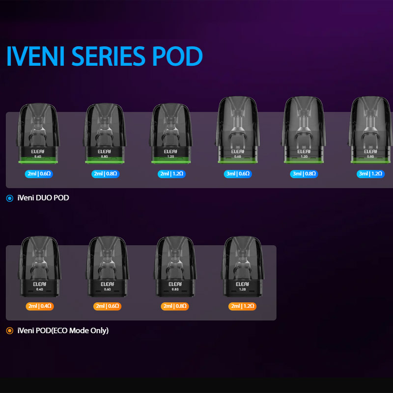[Global-CN02] Eleaf iVeni DUO Pod Cartridge