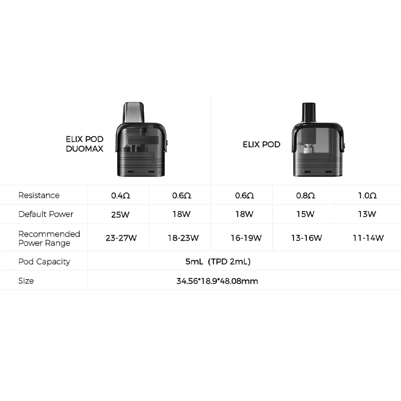 [Global-CN02][Pre-order] Freemax Elix Series Pod Cartridge 5ml (3pcs/pack)