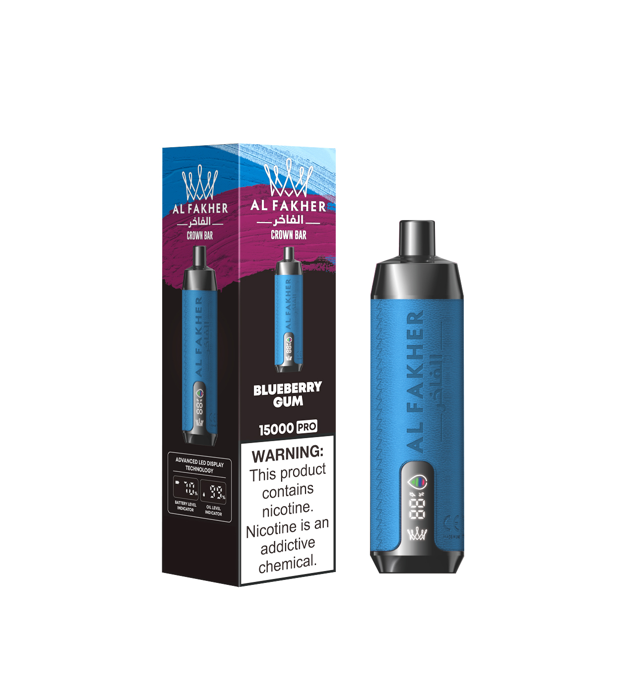 [Global-CN01][Clearance] Al fakher Crown Bar 15000 Pro Kit 22ml