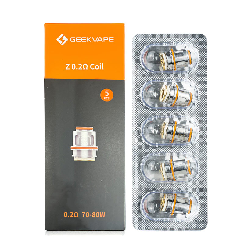 [Global-CN02] Geekvape Z Series Coil For Z (Zeus) Sub Ohm Tank,Obelisk Tank,Obelisk 120FC kit,Obelisk 200 kit,Z Sub Ohm 2021 Tank,Z Sub Ohm SE Tank,Z Fli Tank / Aegis Legend III Kit (5pcs/pack)