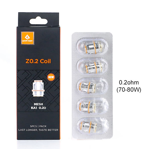 [Global-CN02] Geekvape Z Series Coil For Z (Zeus) Sub Ohm Tank,Obelisk Tank,Obelisk 120FC kit,Obelisk 200 kit,Z Sub Ohm 2021 Tank,Z Sub Ohm SE Tank,Z Fli Tank / Aegis Legend III Kit (5pcs/pack)