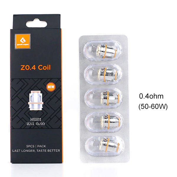 [Global-CN02] Geekvape Z Series Coil For Z (Zeus) Sub Ohm Tank,Obelisk Tank,Obelisk 120FC kit,Obelisk 200 kit,Z Sub Ohm 2021 Tank,Z Sub Ohm SE Tank,Z Fli Tank / Aegis Legend III Kit (5pcs/pack)