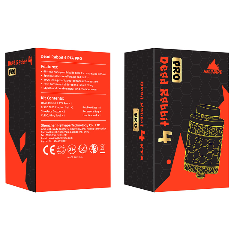 [Global-CN02] Hellvape Dead Rabbit 4 RTA Pro Tank Atomizer 5.5ml