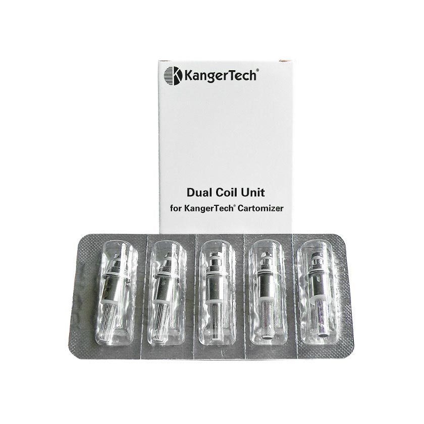 [Global-CN02][Pre-order] Kangertech Upgraded Bottom Dual Coils (BDC) for KangerTech T3D & Turbo & Genitank Series & EVOD 2 & EVOD Glass & Protank 3 & Mini Protank 3 & AeroTank Mega & AeroTank Mini & AeroTank Giant & AeroTank MOW & AeroTank V2(5pcs/pack)