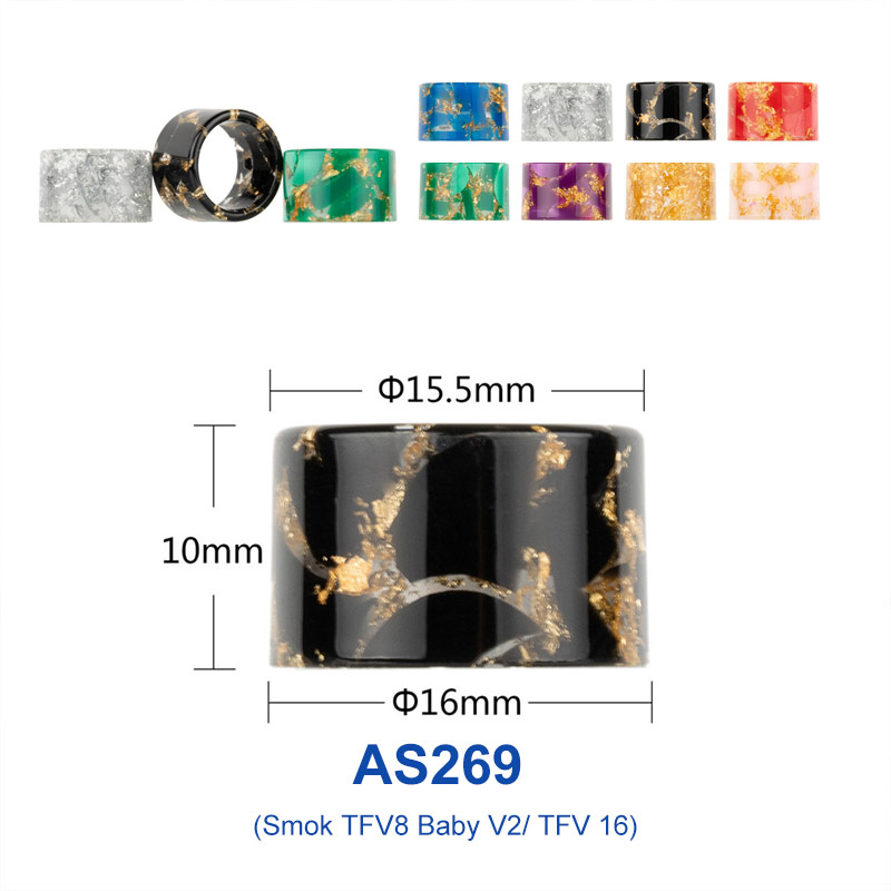 [Global-CN02] Reewape Resin Drip Tip Random Color (10pcs/pack)