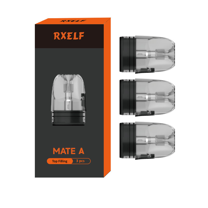 [Global-CN02] RXELF Mate A Top Filling Pod Cartridge for Voopoo Argus/Argus SE, Argus P1/P1s/P2/P3 Kit, Argus G / G2/ G2 Mini /G3 Pod Kit,Argus Z/Z2,Argus A/ARGUS Klyc, ARGUS Matrix Kit 