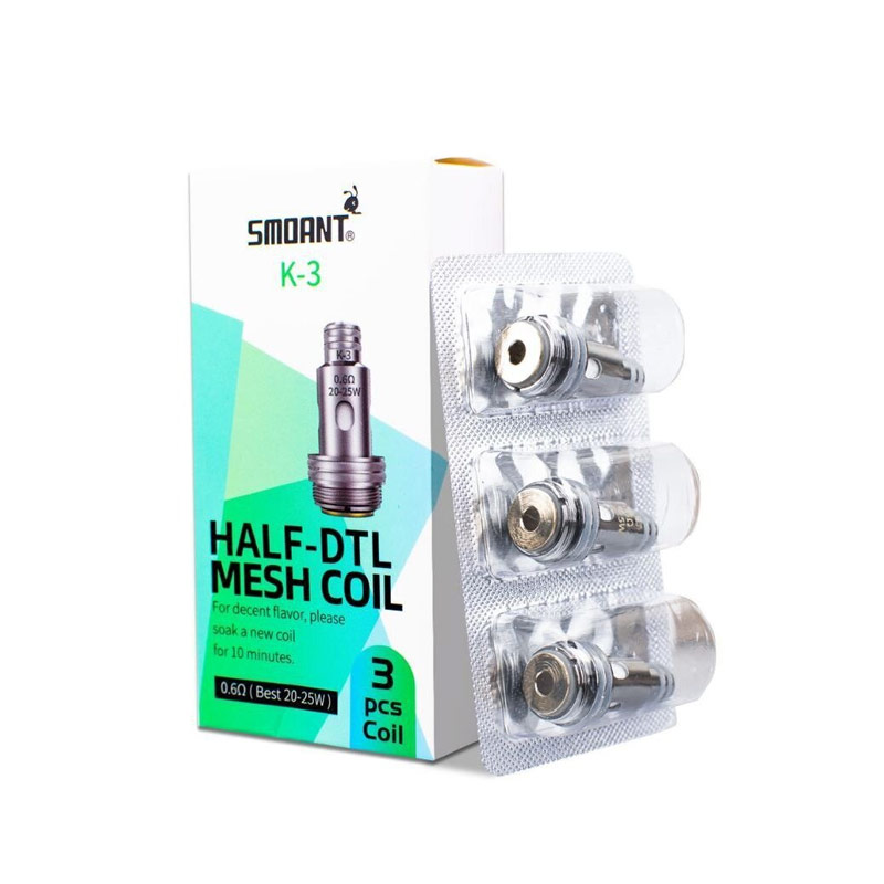 [Global-CN02] Smoant K Series Replacement Coils for Knight 80, Pasito II Kit, Knight Aio Kit (3pcs/pack)