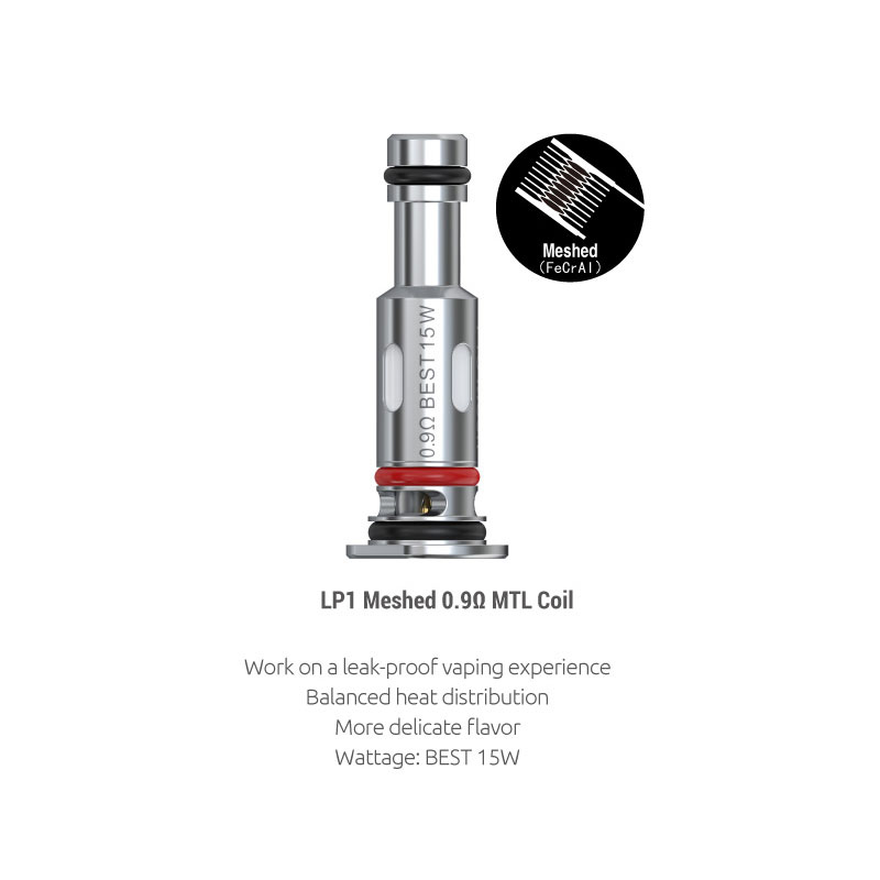 [Global-CN02] SMOK LP1 Coil for SMOK Novo 4 Kit / Smok Pozz Pro kit / SMOK Novo 4 Mini Kit / SMOK Nfix Pro Kit / SMOK RPM 25 (5pcs/pack)