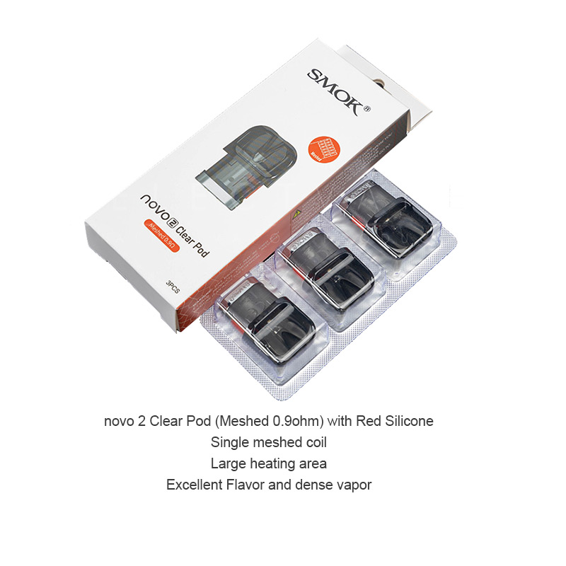 [Global-CN02] SMOK Novo 2 Pod Cartridge for SMOK Novo, Novo 2, Novo 2s, Novo 3 Kit, Novo 2x, Propod GT Kit, Novo Master Kit, Novo Master Box Kit 2ml (3pcs/pack)