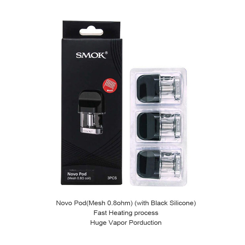 [Global-CN02] SMOK Novo Pod Cartridge for SMOK Novo, Novo 2, Novo 2s, Novo 2X, Novo 3, Novo ECO/SE/Pro, Novo Master/Master Box, Novo GT /GT Box, Propod GT,Novo Classy Kit 3ml/2ml (3pcs/pack)