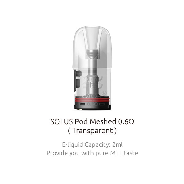 [Global-CN02] SMOK Solus / Solus 2 / Solus G-Box / Solus G / Solus GT / Solus GT Box Pod Cartridge 2ml / 2.5ml / 3ml (3pcs/Pack)