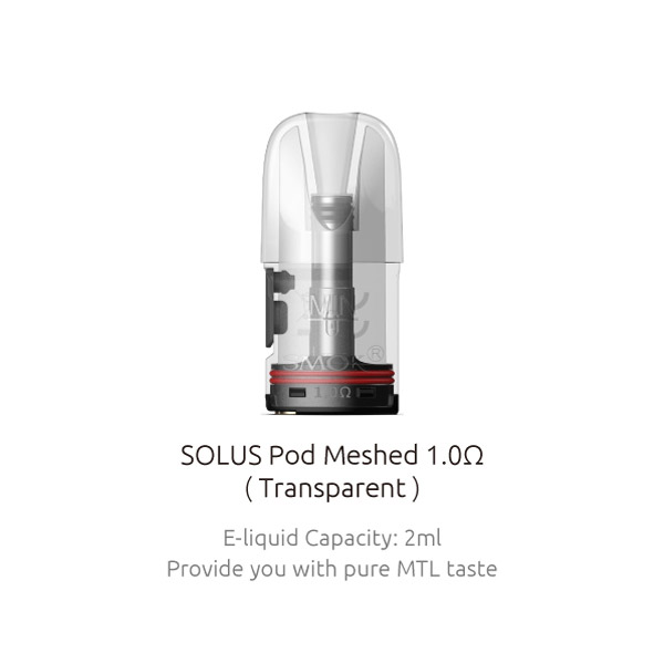 [Global-CN02] SMOK Solus / Solus 2 / Solus G-Box / Solus G / Solus GT / Solus GT Box Pod Cartridge 2ml / 2.5ml / 3ml (3pcs/Pack)