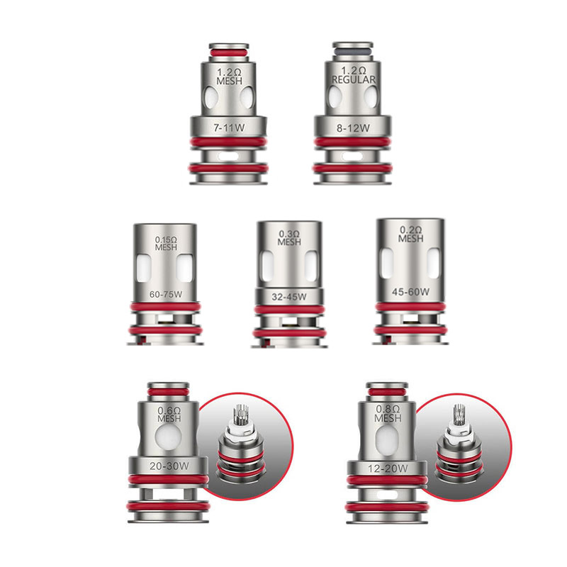 [Global-CN02] Vaporesso GTX Coil for Target 80 / Target PM30 , GTX One / Go 40 / Go 80, GEN Nano / Air 40 / PT60 / PT80 S / Gen160 / FIT 40, Xiron, Luxe PM40 / PM80 / PM80 S, SWAG PX80, Luxe XR / XR MAX / X PRO / LUXE X2 (5pcs/pack)