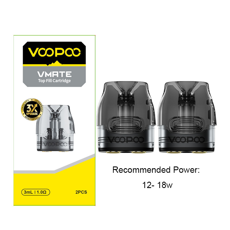 [Global-CN02] VOOPOO Vmate Pod Cartridge V3 for Vmate / Vmate E Kit / V.THRU Pro / Vmate Pro / Vmate Infinity Edition / Vmate Max / VMATE PRO Power Edition / Vmate i2 Kit 3ml (2pcs/pack)