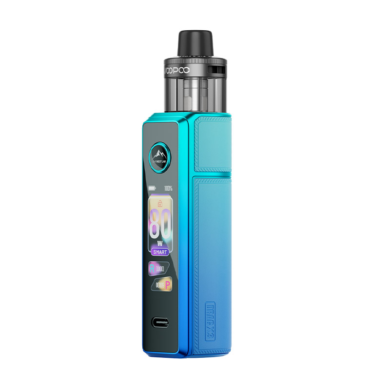[Global-CN02] Voopoo Drag X3 80W Box Mod Kit with PnP X Cartridge DTL Pod