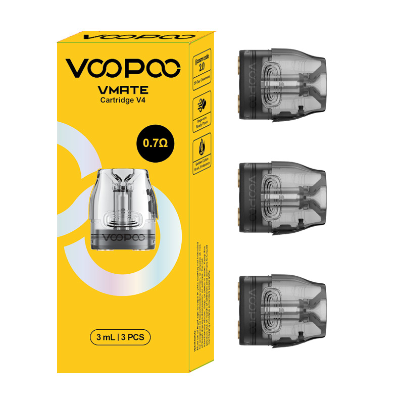 [Global-CN02] Voopoo Vmate Cartridge V4 for Vmate/ Vmate E/ V.THRU Pro/ Vmate Pro/ Vmate Pro Power Edition/ Vmate Max/ Vmate i2/ Vmate E2/ Vmate Mini/ Vmate Pro 2/ Vmate Max 2 Kit 3ml (3pcs/pack)