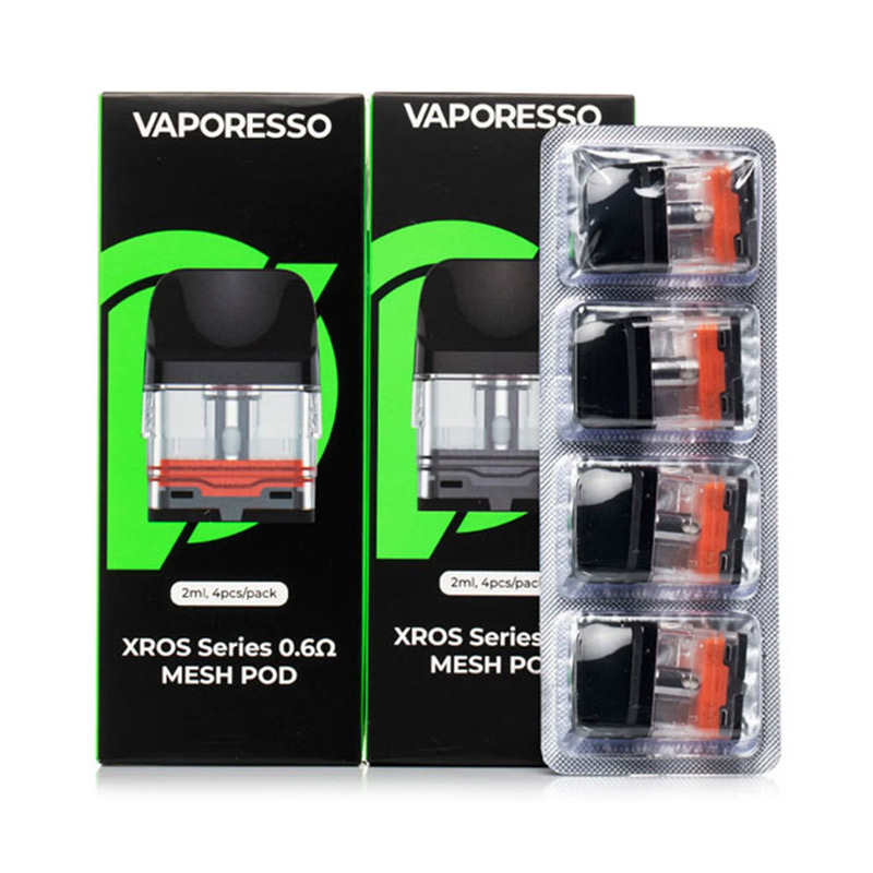 [Global-CN02] Vaporesso Xros Series Pod Cartridge for Xros / Xros 2 / Xros Mini / Xros 3 / Xros 3 Mini / Xros Nano / Xros 3 Nano / Xros Pro / Xros Cube / XROS 4 / XROS 4 Mini/ Xros 4 Nano/Xros 5/Xros 5 MINI Kit 2ml / 3ml (4pcs/pack)