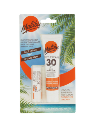 Malibu Face Cream & Lip Care Balm SPF30