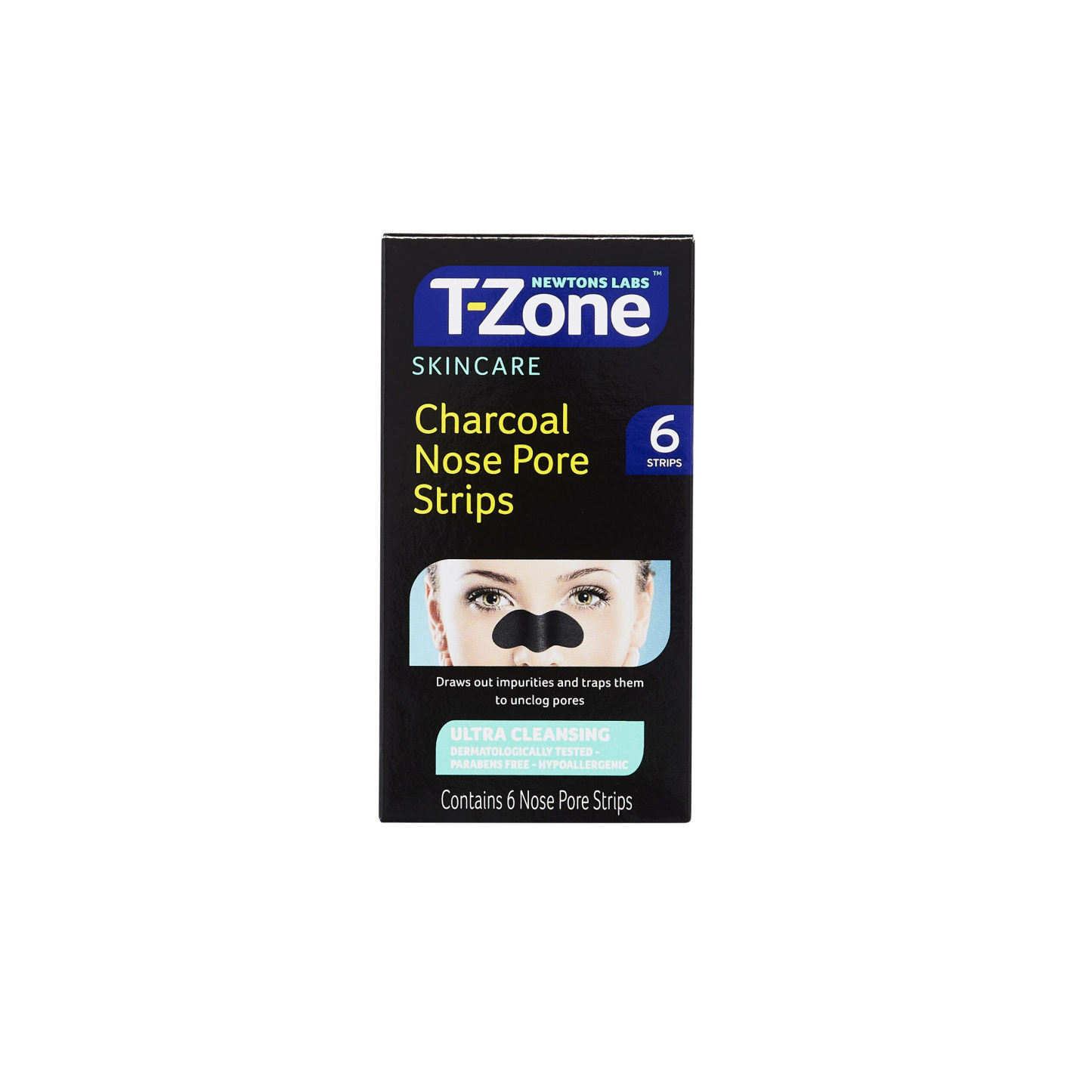 T-Zone Charcoal Nose Pore Strips 6's