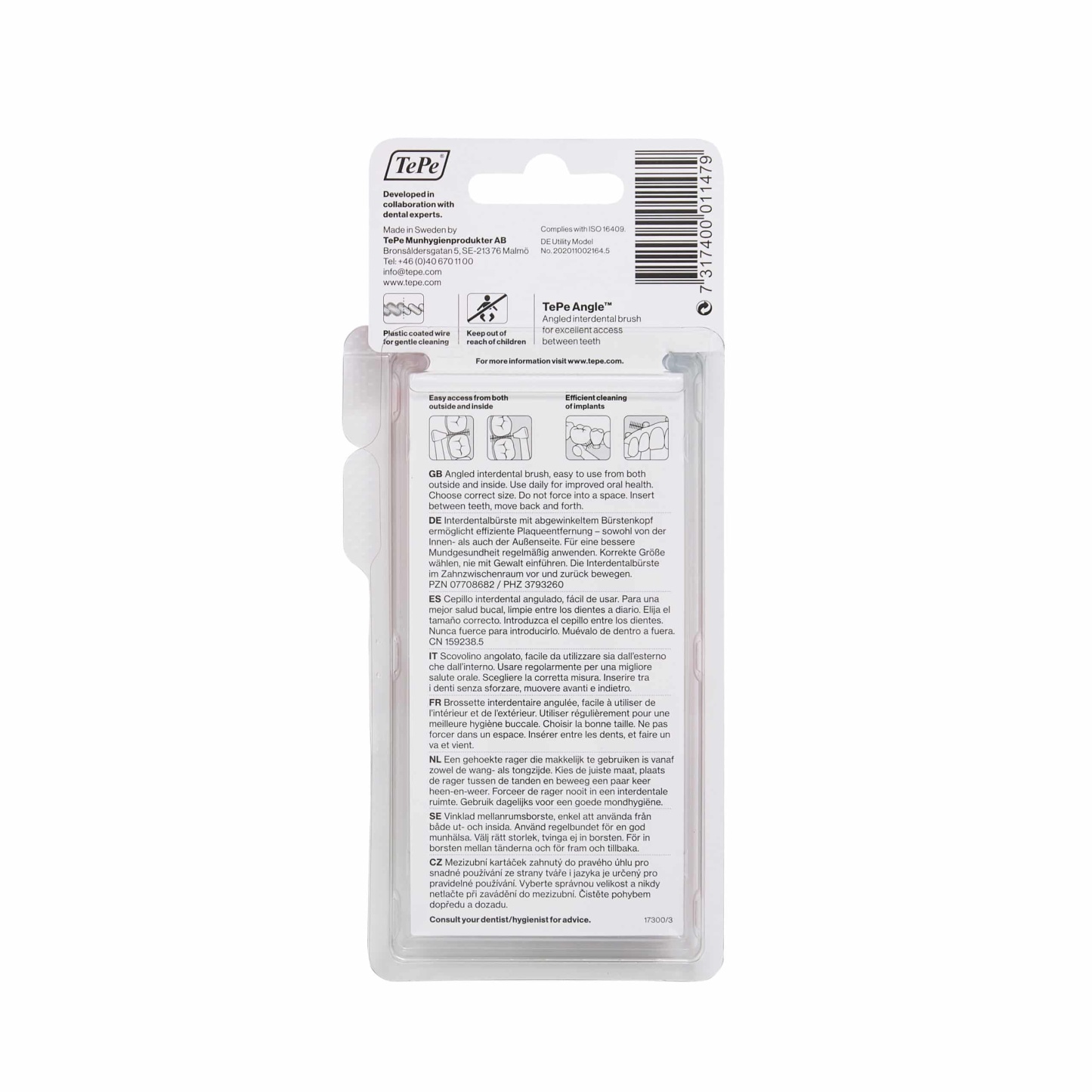TePe Angle Pink Interdental Brushes 0.4mm 6's