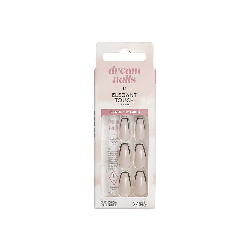 Dream Nails By Elegant Touch Black French