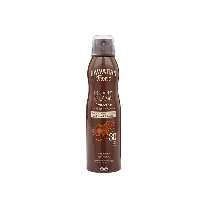 Hawaiian Tropic Island Glow Dry Oil Spray SPF 30 177ml