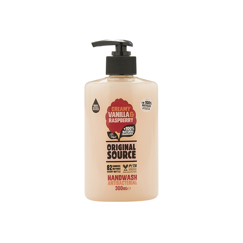 Original Source Antibacterial Hand Wash Creamy Vanilla & Raspberry 300ml