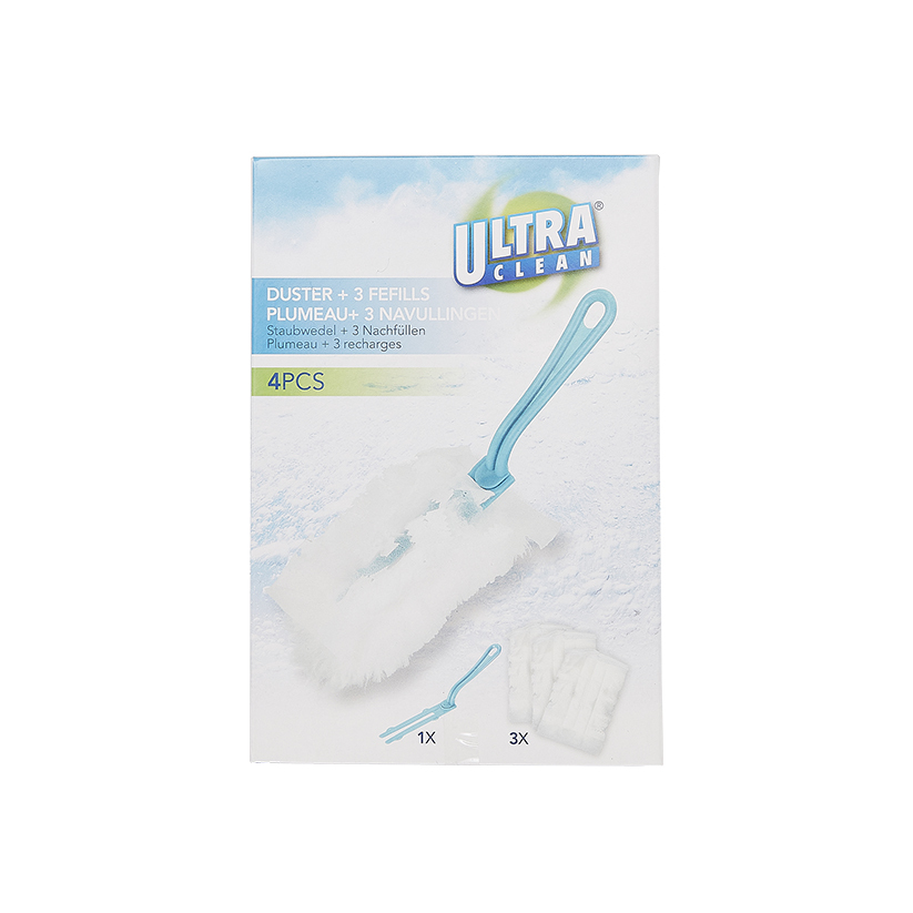 Ultra Clean Duster Handle and 3 Refills