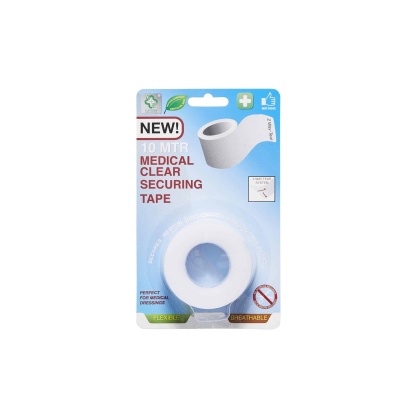 A&E Medical Clear Securing Tape 10m