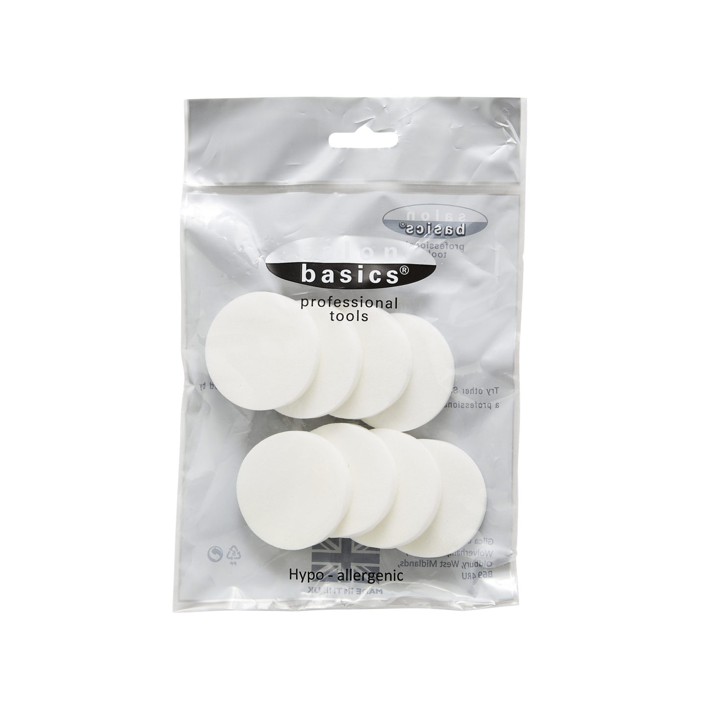 Salon Basics Latex Free Cosmetic Rounds 8's
