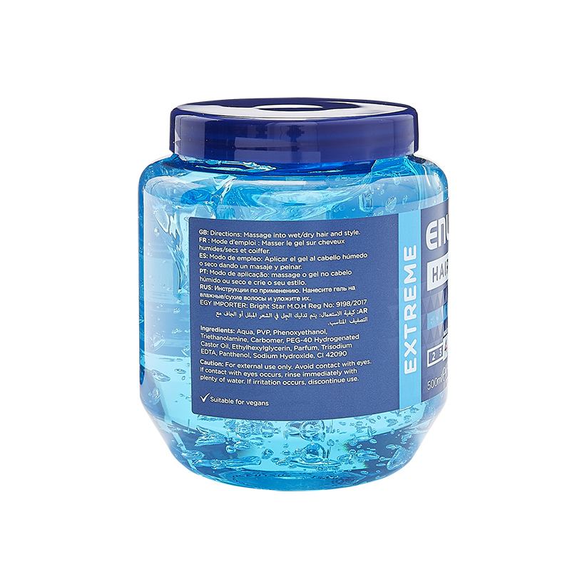 Enliven XL Extreme Blue Hair Gel 500ml