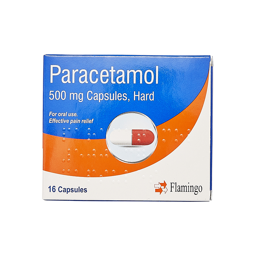 Flamingo Paracetamol Capsules 16s 500mg
