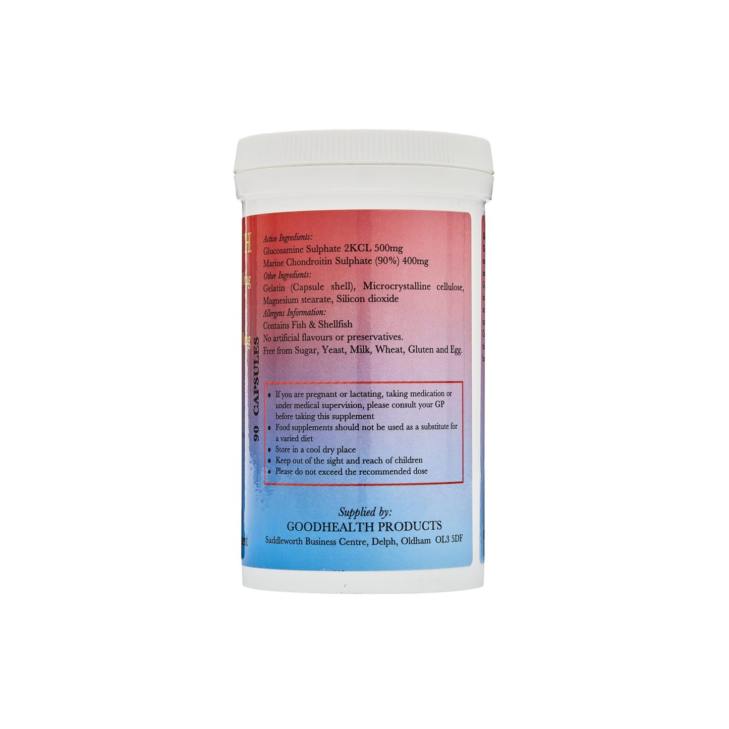 Goodhealth Glucosamine 500mg & Marine Chondroitin 400mg Capsules 90's