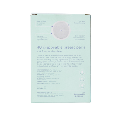 Robinson Cottontails for Mums Breast Pads 40's