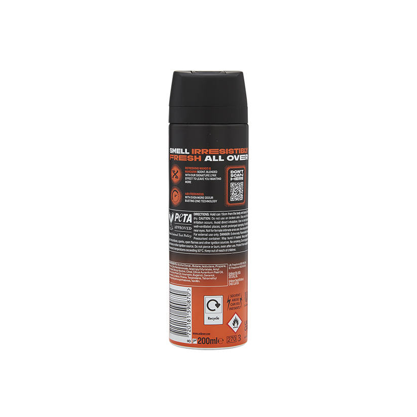 Lynx Body Spray Sunset Fresh 200ml