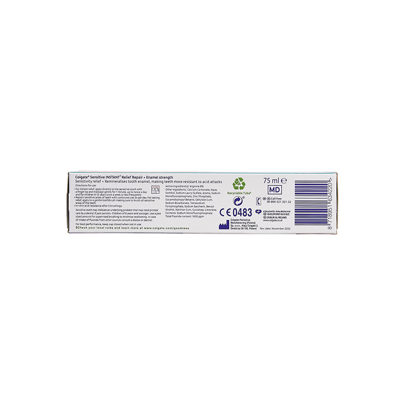Colgate Instant Relief Toothpaste 75ml