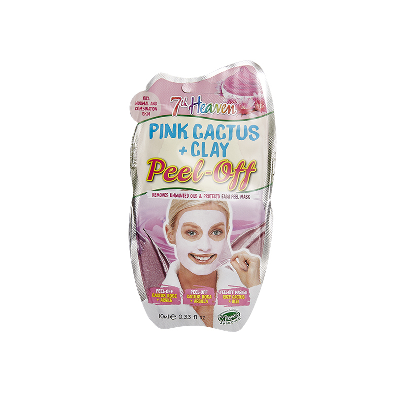 7th Heaven Pink Cactus + Clay Peel-Off Mask