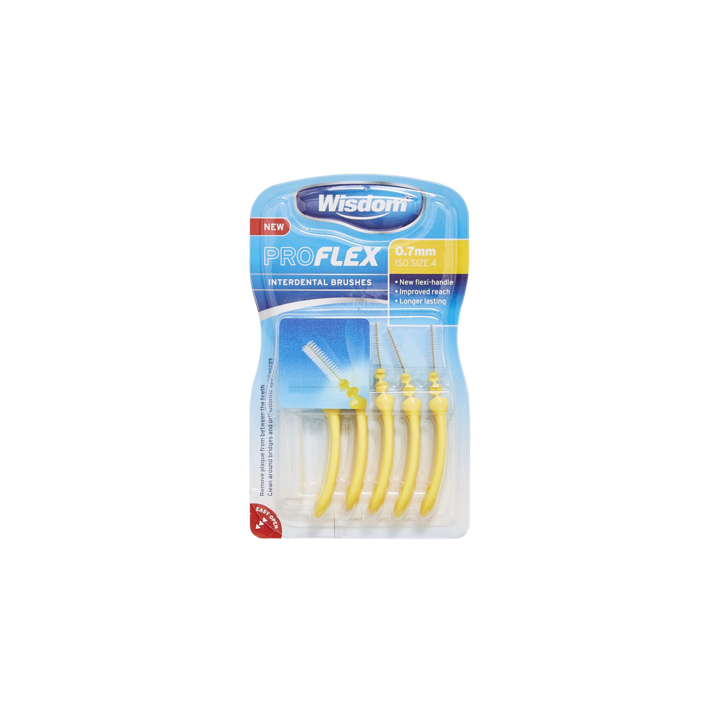 Wisdom Pro Flex Interdental Brushes 0.7mm 5's
