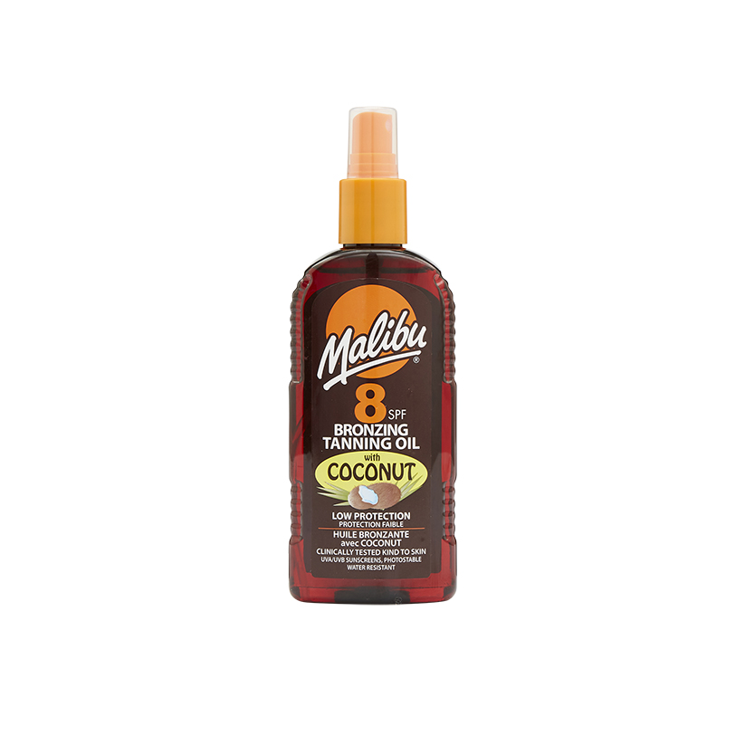Malibu Bronzing Tanning Oil 200ml SPF 8