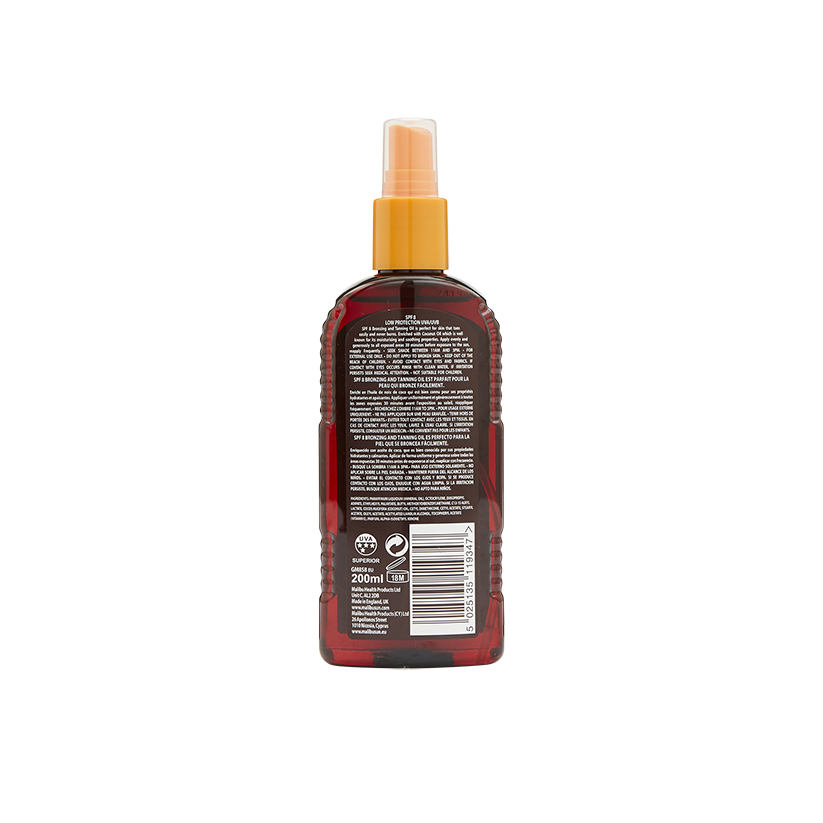 Malibu Bronzing Tanning Oil 200ml SPF 8