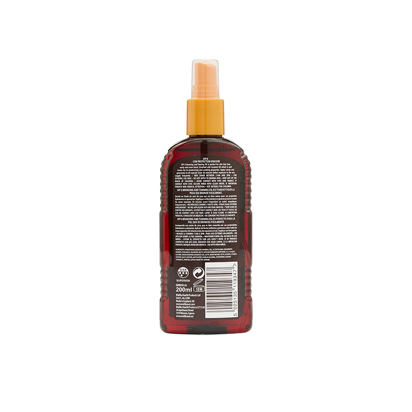 Malibu Bronzing Tanning Oil 200ml SPF 8