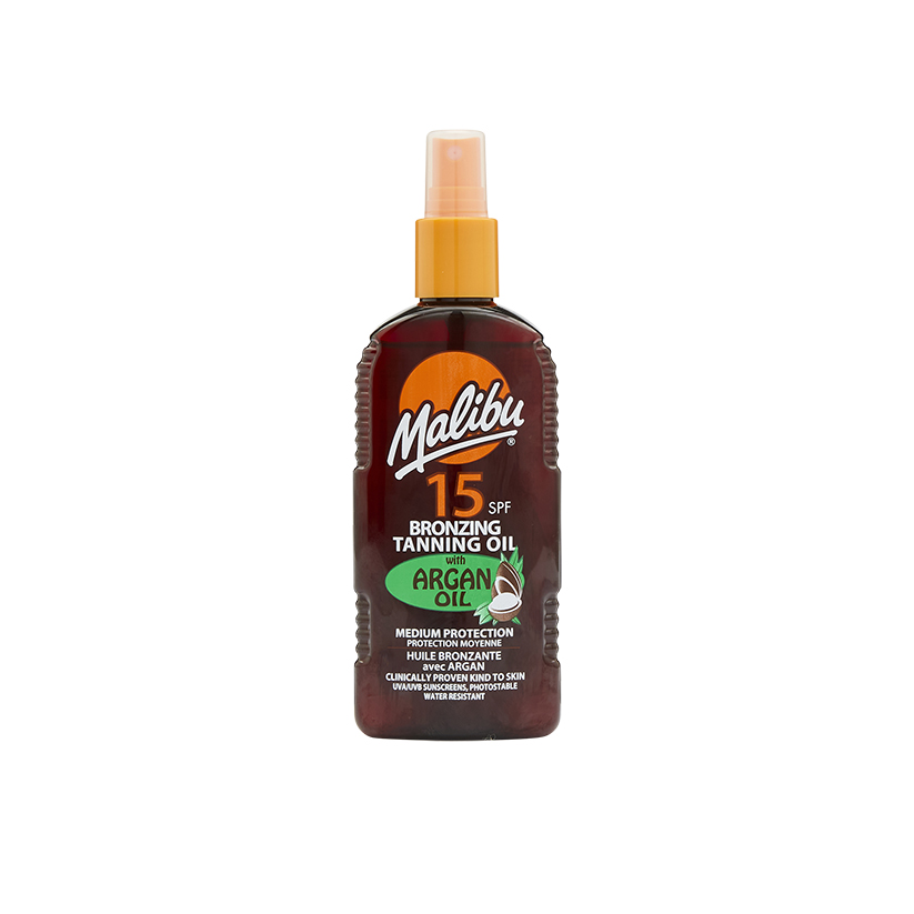 Malibu Bronzing Tanning Oil 200ml SPF 15
