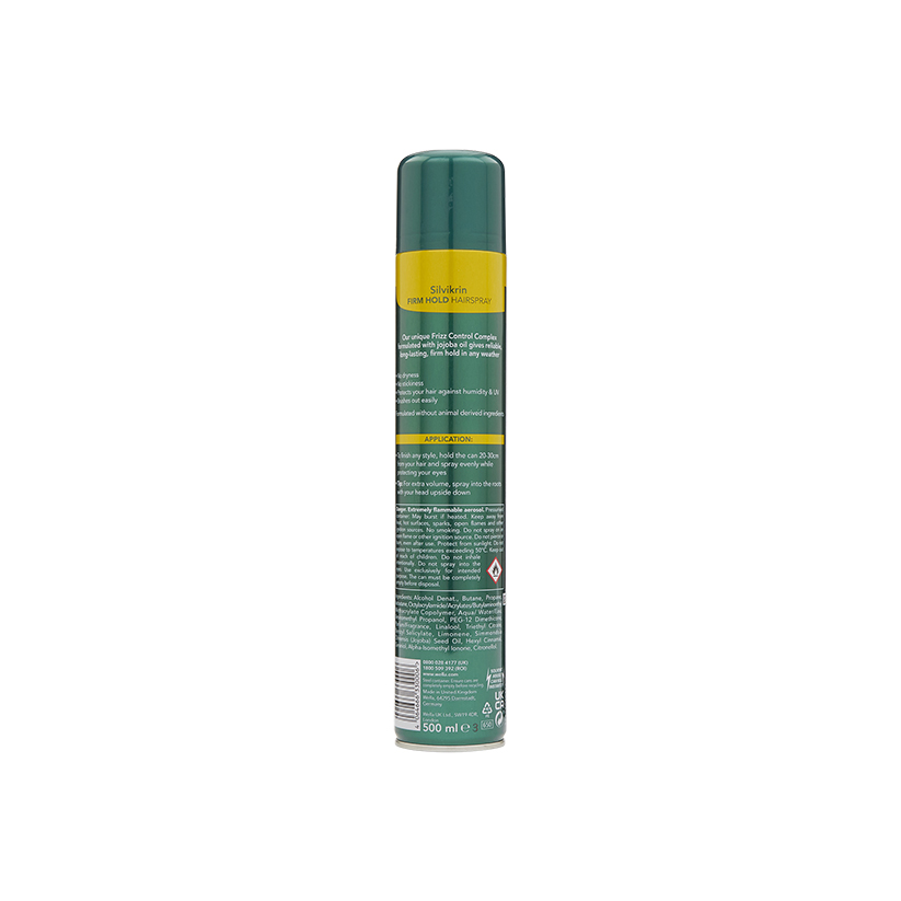 Wella Silvikrin Firm Hold Hairspray 500ml